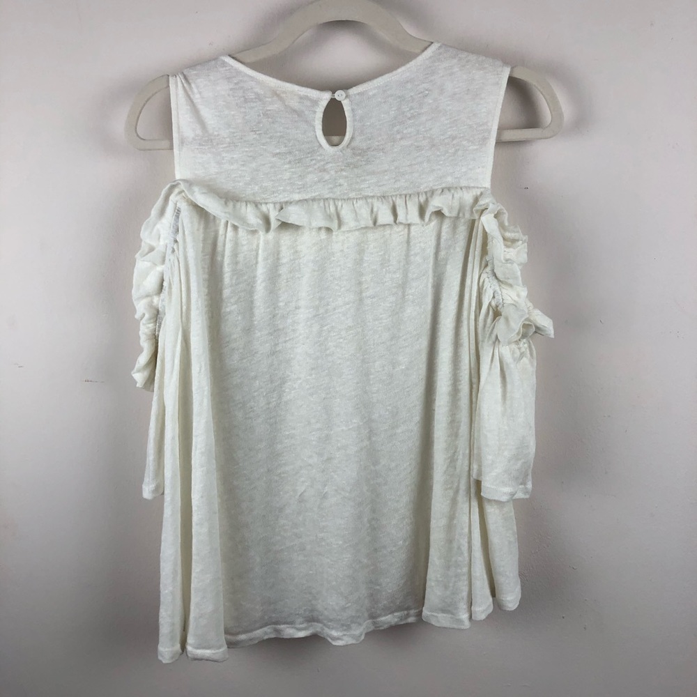 ANTHROPOLOGY Meadow Rue Cold Shoulder Swing Top - Picture 9 of 13